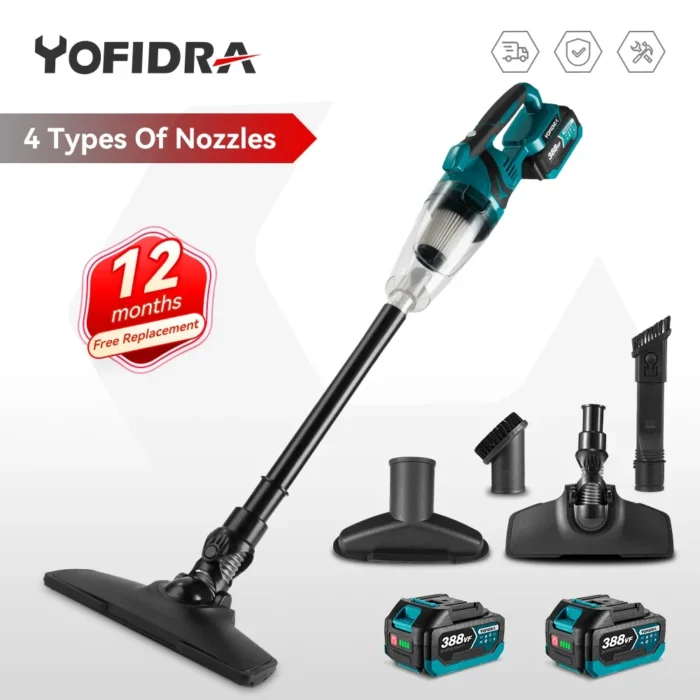 Cordless Handheld Vacuum Cleaner for Makita 18V Battery Portable Powerful Rechargeable Household Cleaning Tools for Car